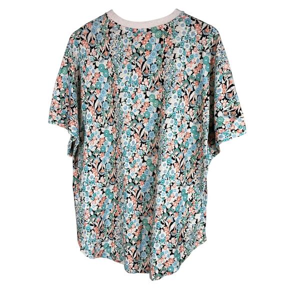 Ted Baker Domela Pastel Floral Linen Blend Shirt Women's Size 5 (US 12) NWT - Picture 4 of 12
